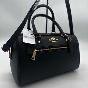 Coach Rowan Satchel Crossbody Bag Black